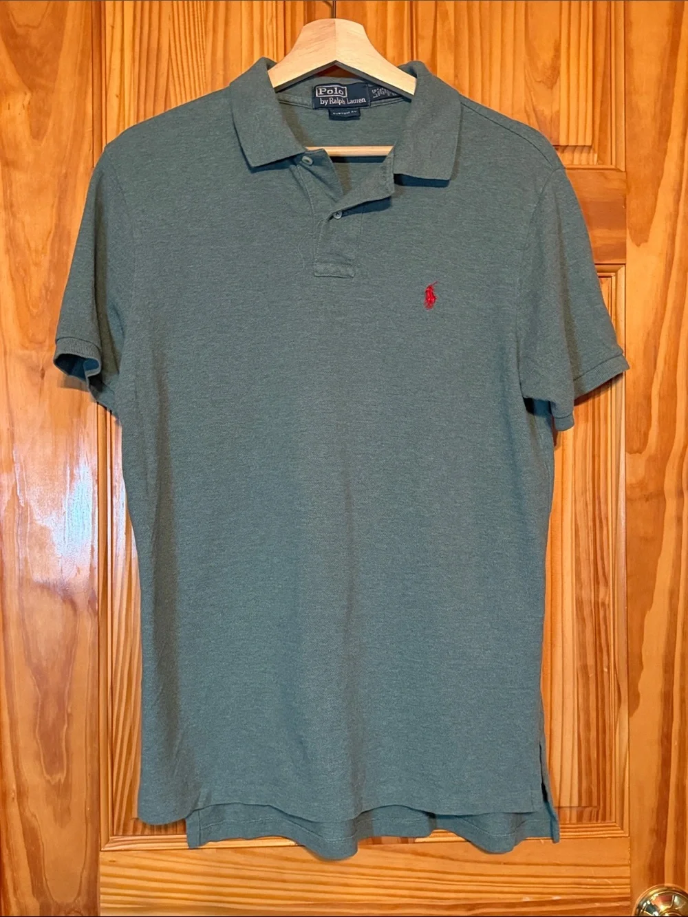 Polo Ralph Lauren Mens Pine Green Short Sleeve Polo Shirt Size L